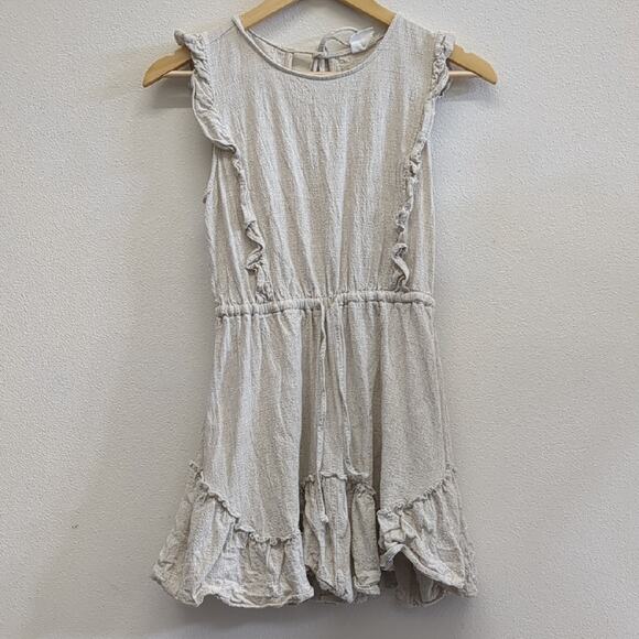 By Together Cream Ruffled Sundress Sleeveless Casual Size medium - Picture 2 of 5